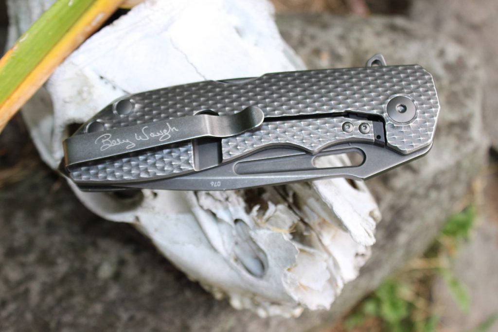 The folded length of the DPX Gear Demo Flipper is 5.35 inches.
